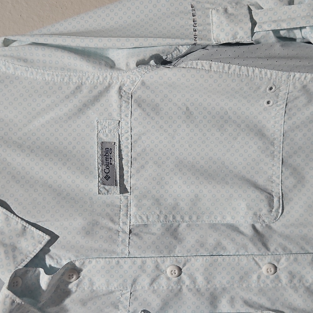 COLUMBIA PGF Omni-Freeze Women Long Sleeve Camping Fishing Shirt Blouse Size Med - Picture 2 of 14